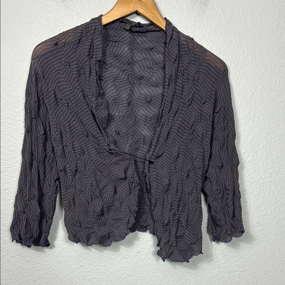 Oska Cardigan in Light Cotton Shrug Sweater‎